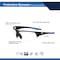 Ge Safety Glasses, Anti-Scratch, Clear Lens, Black/Blue Frame GE106C - alternate 3